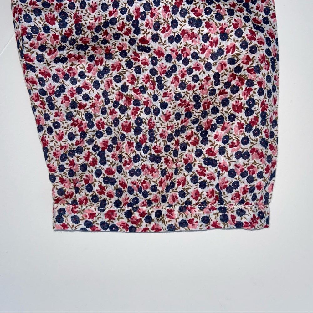 J Crew Mini Floral Print Ruffle Top Cottagecore - Picture 9 of 13